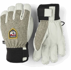 Hestra Army Leather Patrol Jr. 5-finger - Light Grey