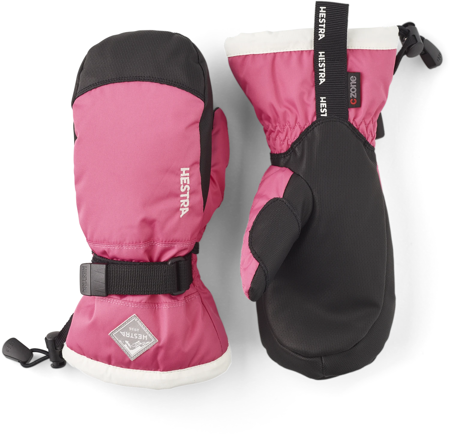 Hestra Gauntlet CZone Jr. Mitt - Fuchsia & Ivory