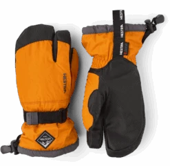Hestra Gauntlet CZone Jr. 3-finger - Orange & Graphite