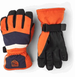 Hestra Gore-Tex Atlas Jr 5-finger - Brick Red