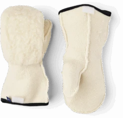 Hestra Fjellvotten Wool Terry/Pile Jr Liner Mitt - Offwhite
